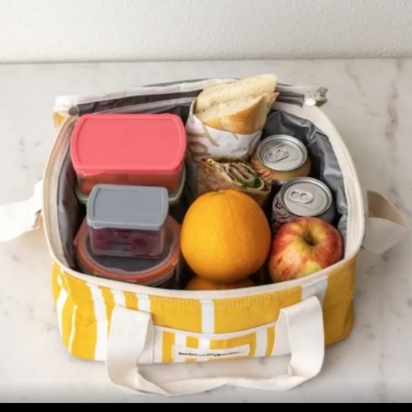 insulated tote bag for beach, lunch - Picture 2 of 4